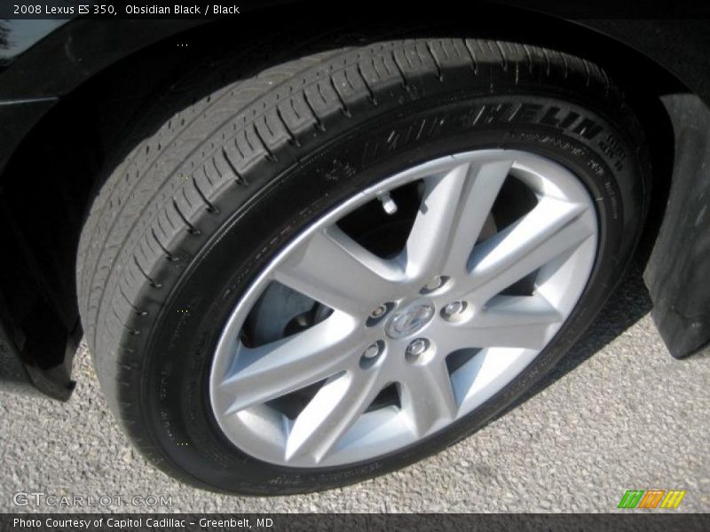 Obsidian Black / Black 2008 Lexus ES 350