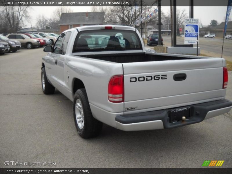 Bright Silver Metallic / Dark Slate Gray 2001 Dodge Dakota SLT Club Cab