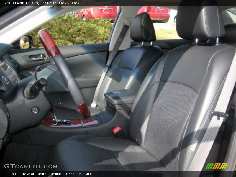 Obsidian Black / Black 2008 Lexus ES 350