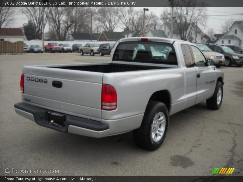 Bright Silver Metallic / Dark Slate Gray 2001 Dodge Dakota SLT Club Cab