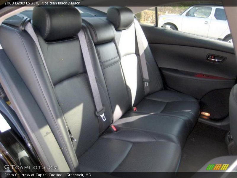 Obsidian Black / Black 2008 Lexus ES 350