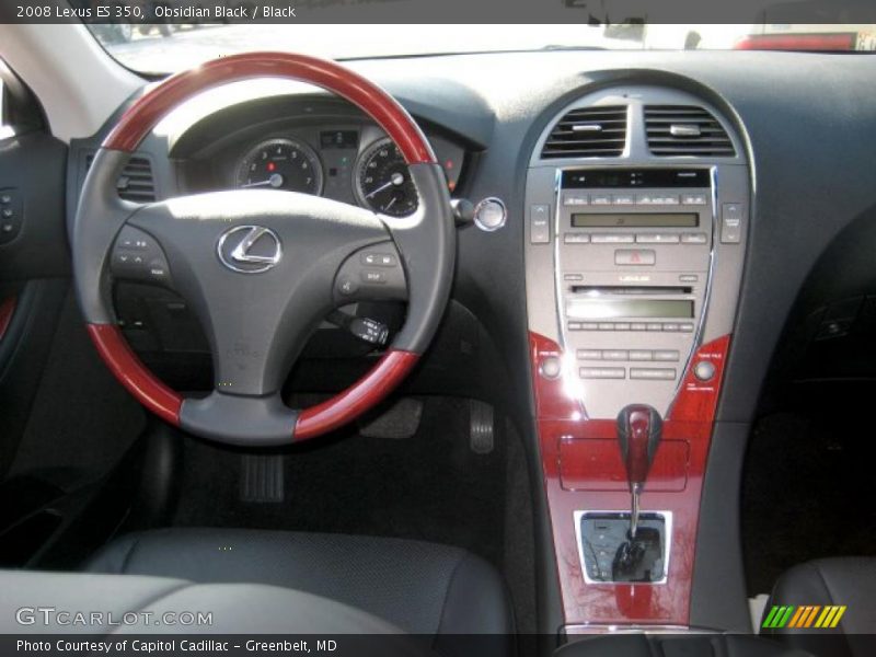 Obsidian Black / Black 2008 Lexus ES 350