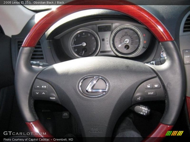 Obsidian Black / Black 2008 Lexus ES 350