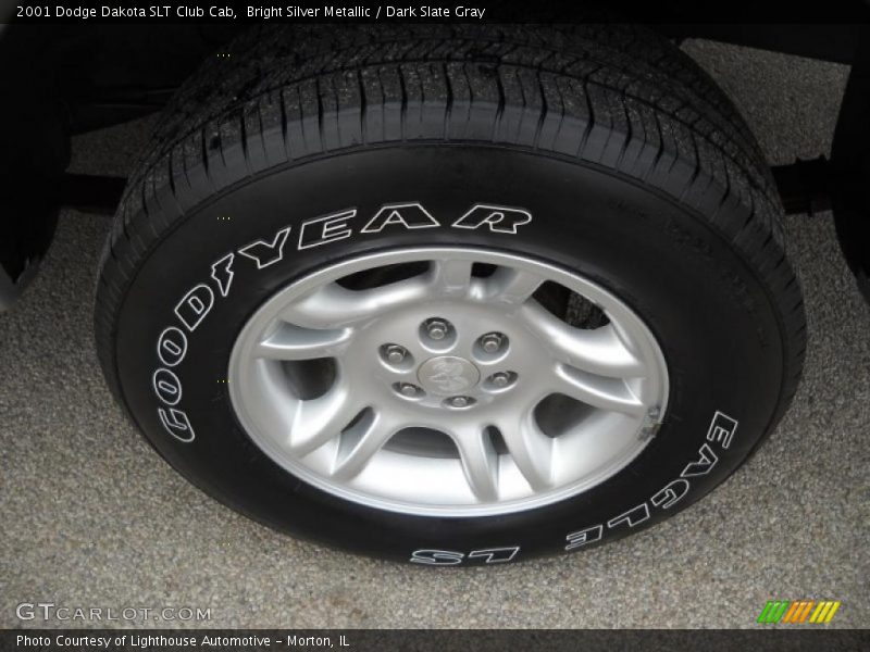 Bright Silver Metallic / Dark Slate Gray 2001 Dodge Dakota SLT Club Cab