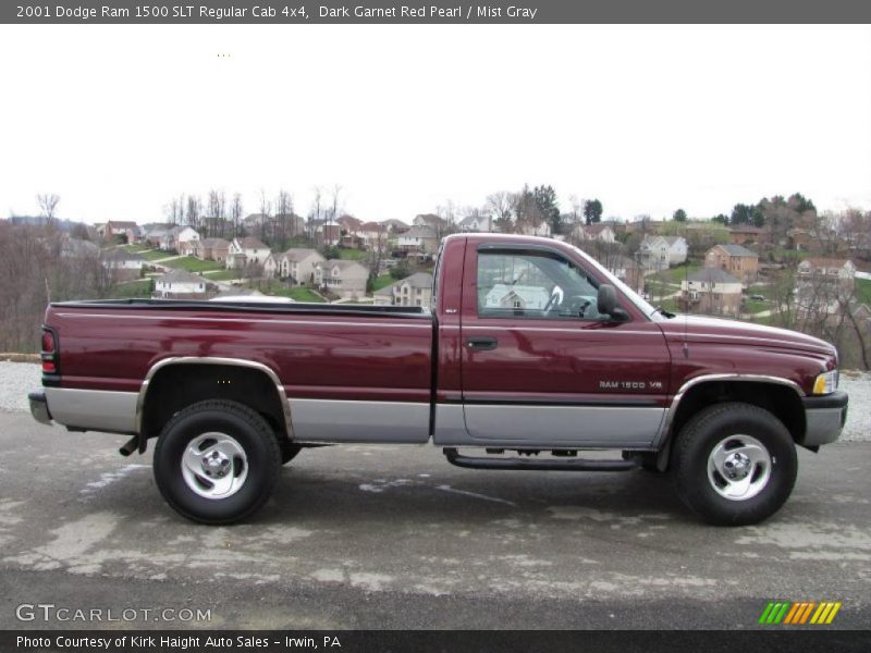 Dark Garnet Red Pearl / Mist Gray 2001 Dodge Ram 1500 SLT Regular Cab 4x4