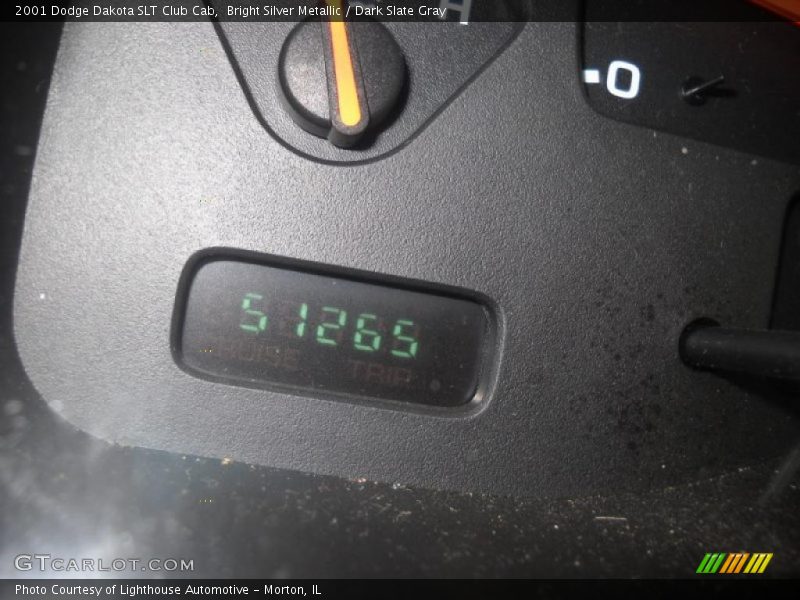 Bright Silver Metallic / Dark Slate Gray 2001 Dodge Dakota SLT Club Cab