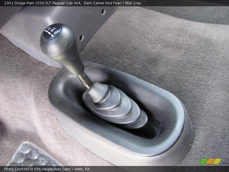 Dark Garnet Red Pearl / Mist Gray 2001 Dodge Ram 1500 SLT Regular Cab 4x4