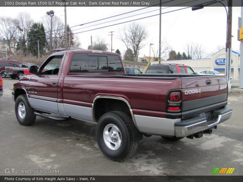 Dark Garnet Red Pearl / Mist Gray 2001 Dodge Ram 1500 SLT Regular Cab 4x4
