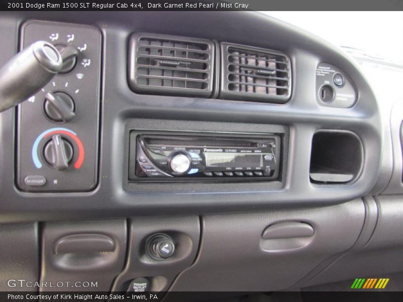 Dark Garnet Red Pearl / Mist Gray 2001 Dodge Ram 1500 SLT Regular Cab 4x4