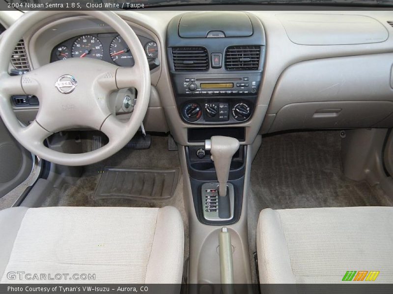 Cloud White / Taupe 2004 Nissan Sentra 1.8 S