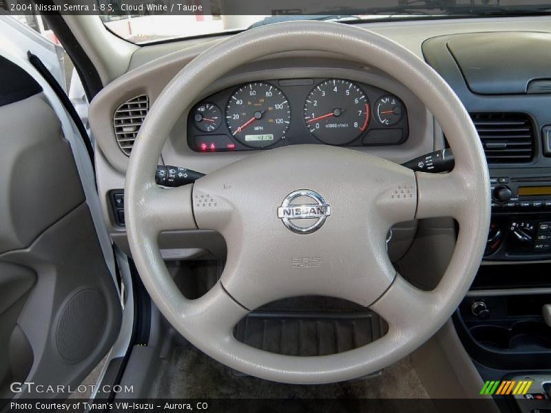 Cloud White / Taupe 2004 Nissan Sentra 1.8 S