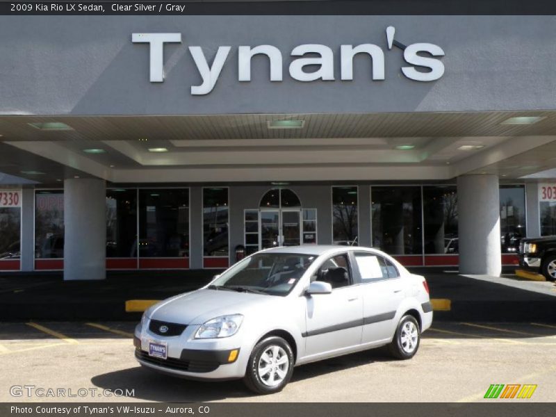 Clear Silver / Gray 2009 Kia Rio LX Sedan