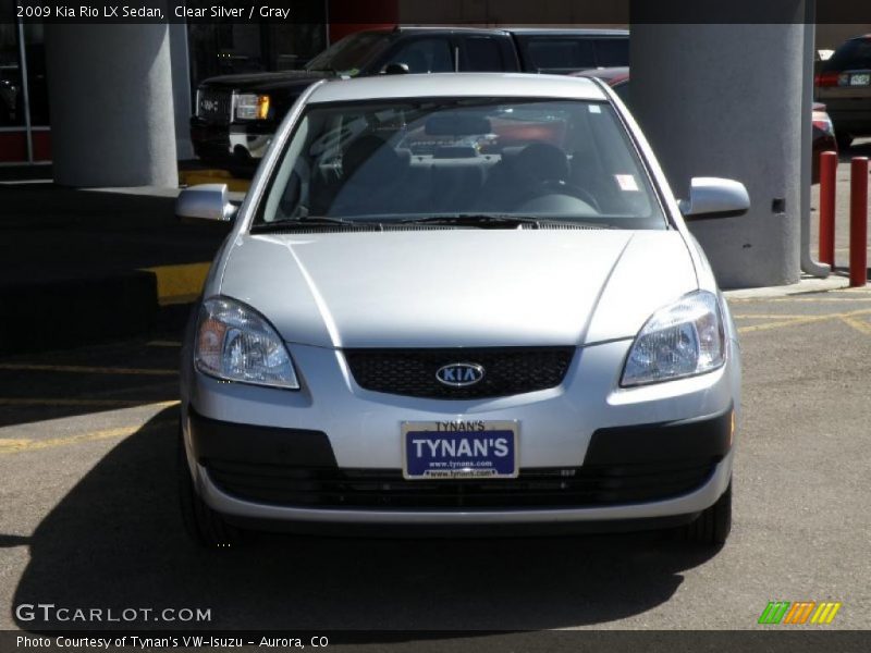 Clear Silver / Gray 2009 Kia Rio LX Sedan