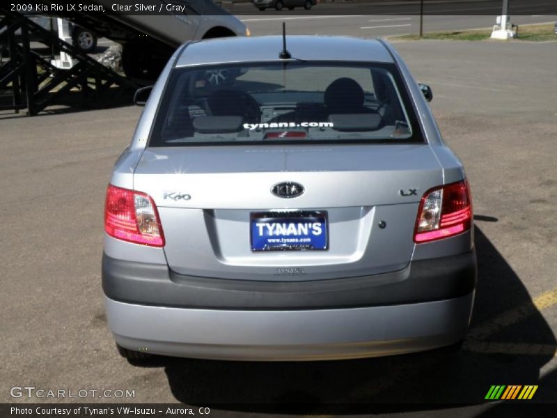 Clear Silver / Gray 2009 Kia Rio LX Sedan
