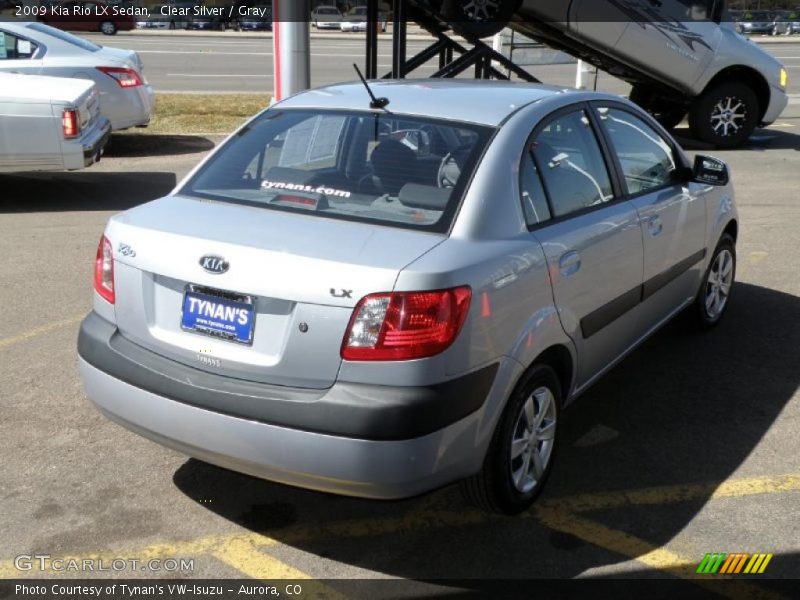 Clear Silver / Gray 2009 Kia Rio LX Sedan