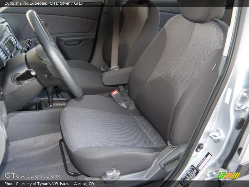 Clear Silver / Gray 2009 Kia Rio LX Sedan