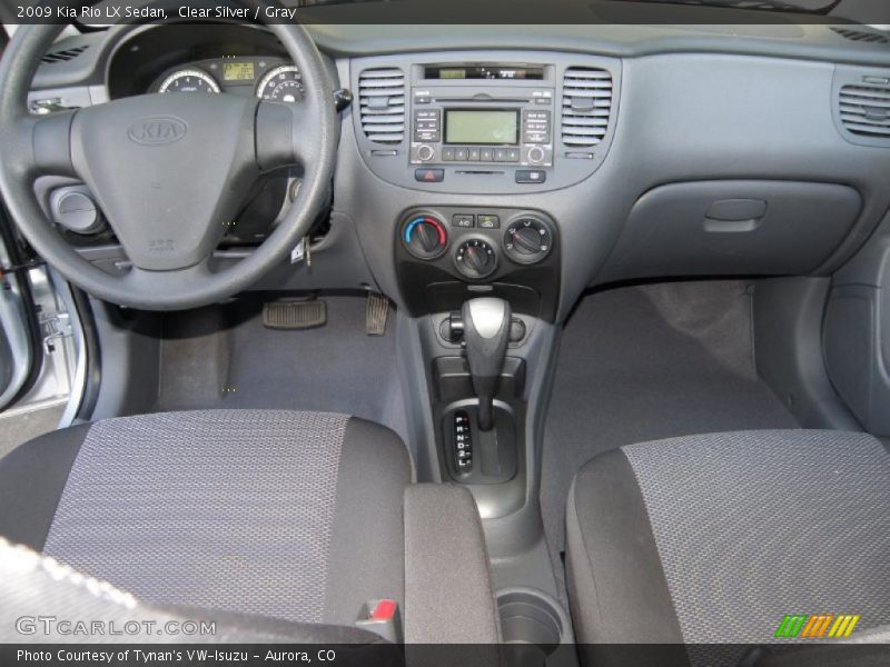 Clear Silver / Gray 2009 Kia Rio LX Sedan