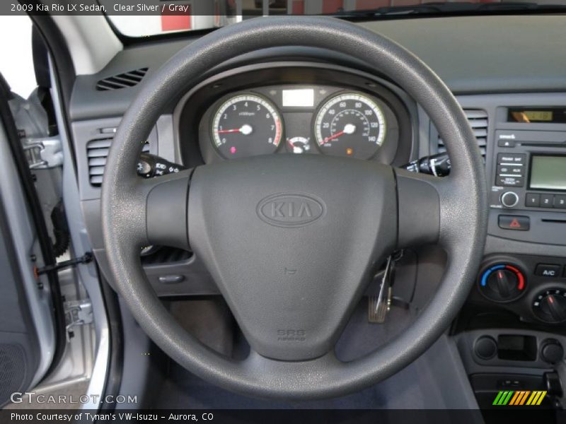 Clear Silver / Gray 2009 Kia Rio LX Sedan