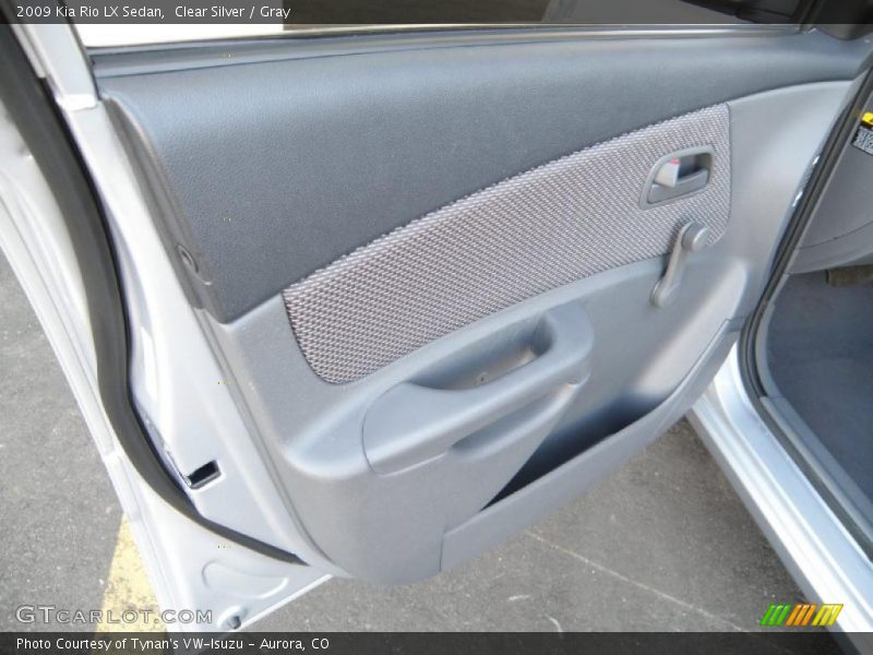 Clear Silver / Gray 2009 Kia Rio LX Sedan