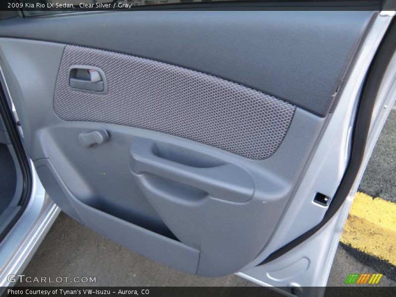 Clear Silver / Gray 2009 Kia Rio LX Sedan