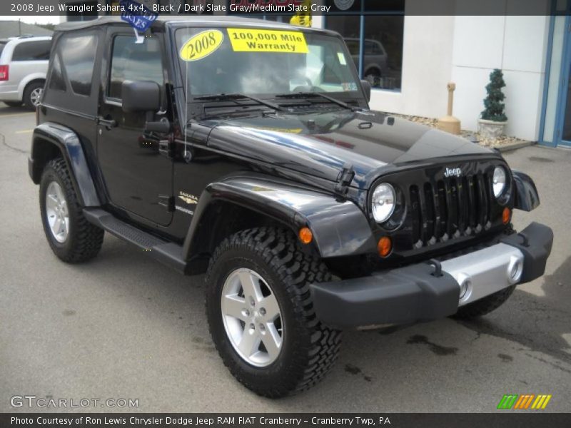 Black / Dark Slate Gray/Medium Slate Gray 2008 Jeep Wrangler Sahara 4x4