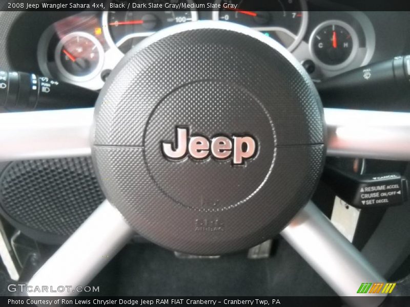 Black / Dark Slate Gray/Medium Slate Gray 2008 Jeep Wrangler Sahara 4x4