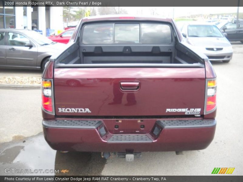 Dark Cherry Pearl / Beige 2008 Honda Ridgeline RTX