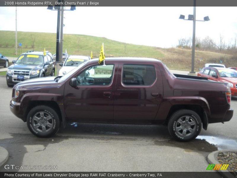 Dark Cherry Pearl / Beige 2008 Honda Ridgeline RTX