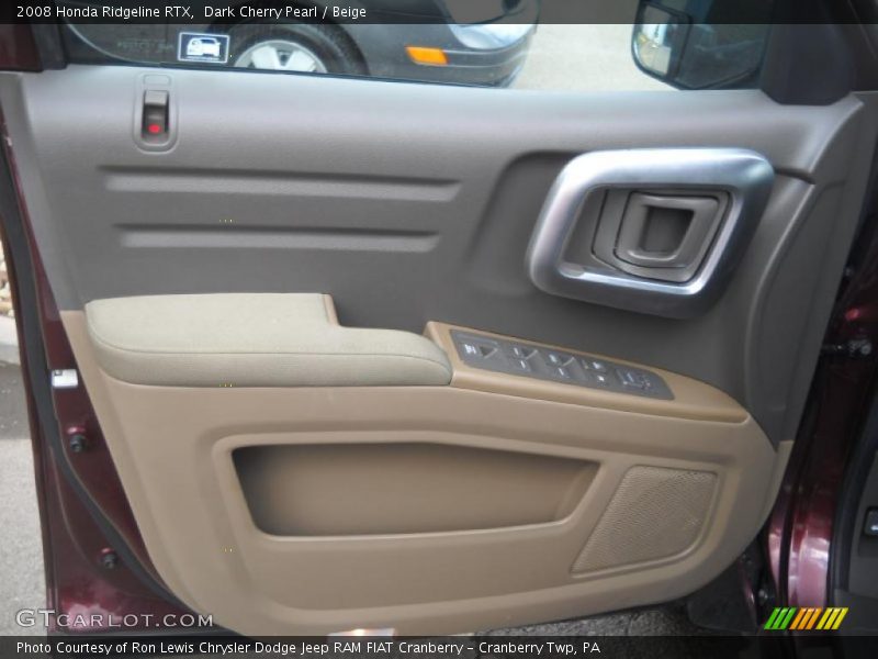 Dark Cherry Pearl / Beige 2008 Honda Ridgeline RTX