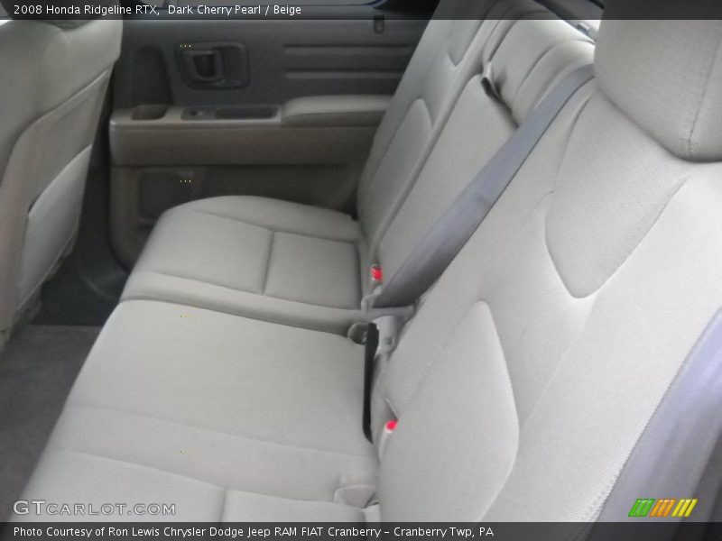 Dark Cherry Pearl / Beige 2008 Honda Ridgeline RTX