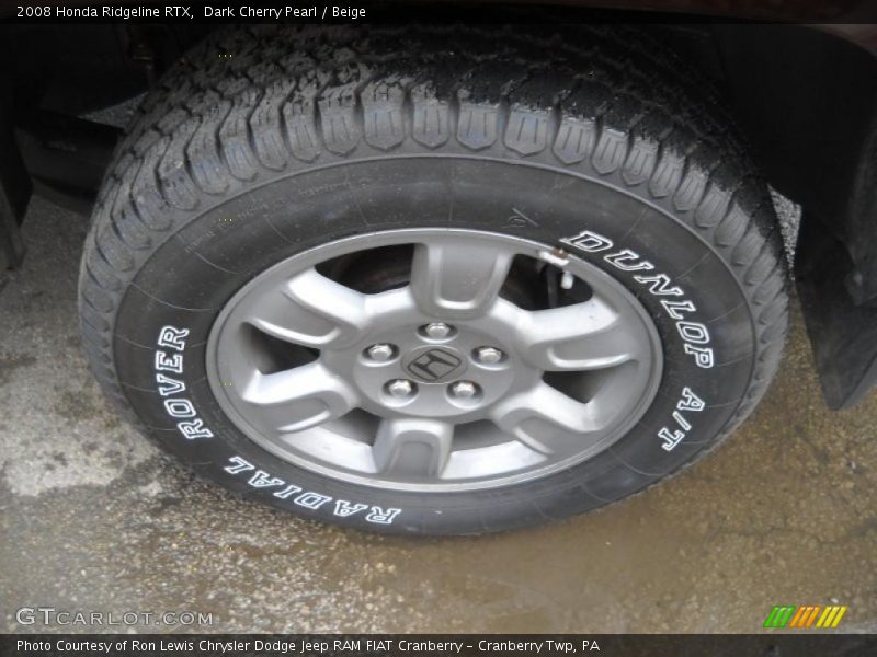 Dark Cherry Pearl / Beige 2008 Honda Ridgeline RTX