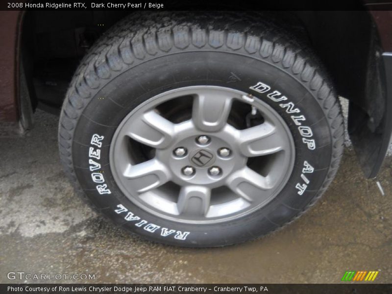Dark Cherry Pearl / Beige 2008 Honda Ridgeline RTX