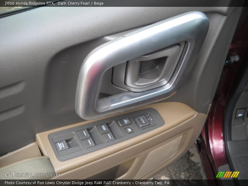 Dark Cherry Pearl / Beige 2008 Honda Ridgeline RTX