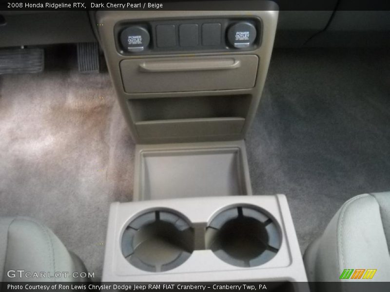 Dark Cherry Pearl / Beige 2008 Honda Ridgeline RTX