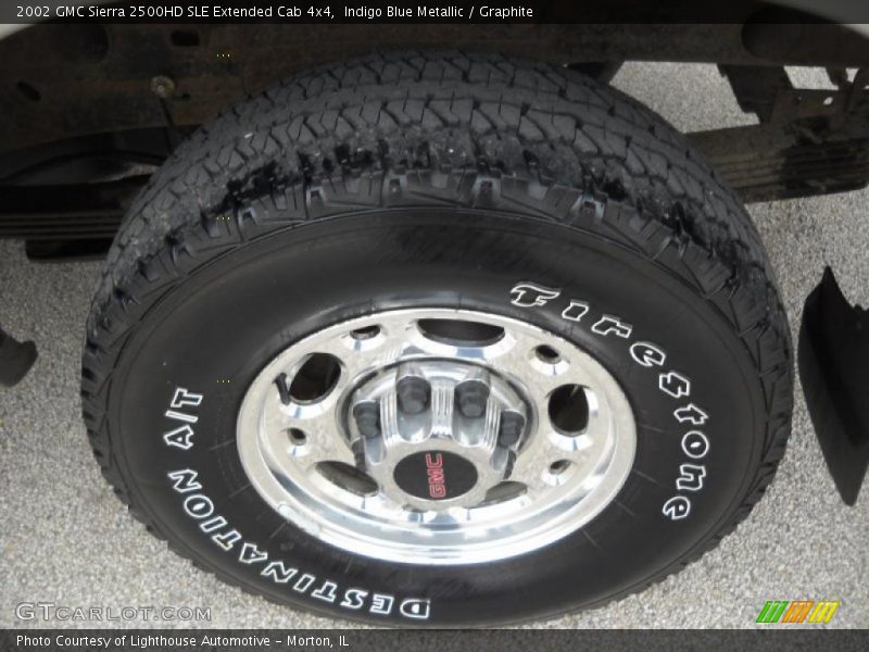 Indigo Blue Metallic / Graphite 2002 GMC Sierra 2500HD SLE Extended Cab 4x4