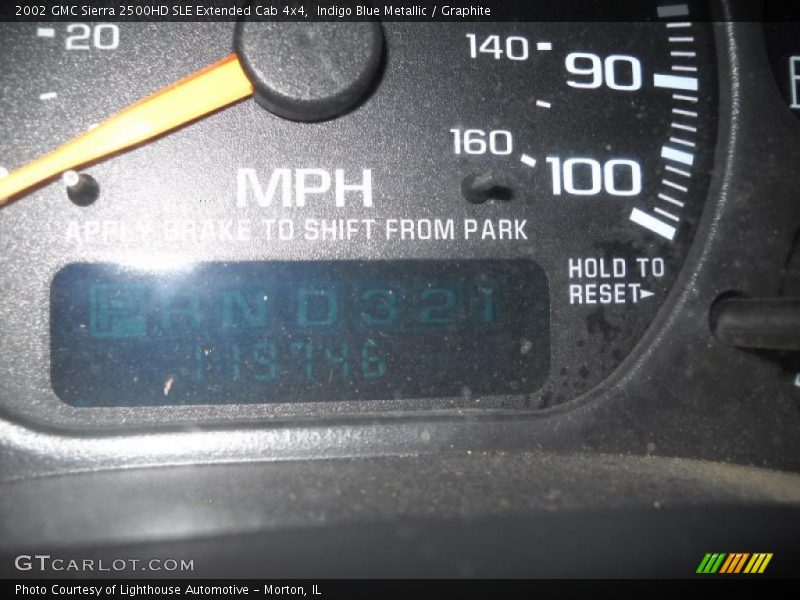 Indigo Blue Metallic / Graphite 2002 GMC Sierra 2500HD SLE Extended Cab 4x4
