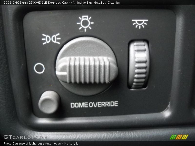 Indigo Blue Metallic / Graphite 2002 GMC Sierra 2500HD SLE Extended Cab 4x4