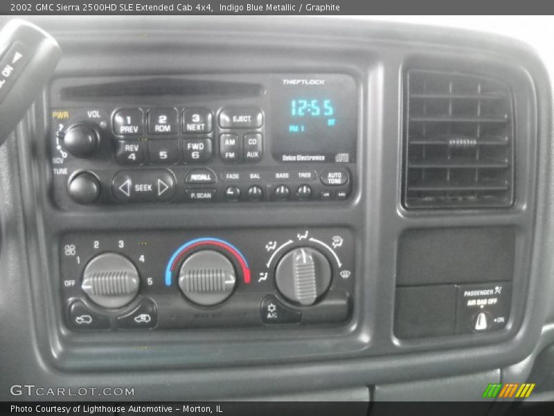 Indigo Blue Metallic / Graphite 2002 GMC Sierra 2500HD SLE Extended Cab 4x4