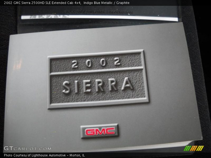 Indigo Blue Metallic / Graphite 2002 GMC Sierra 2500HD SLE Extended Cab 4x4