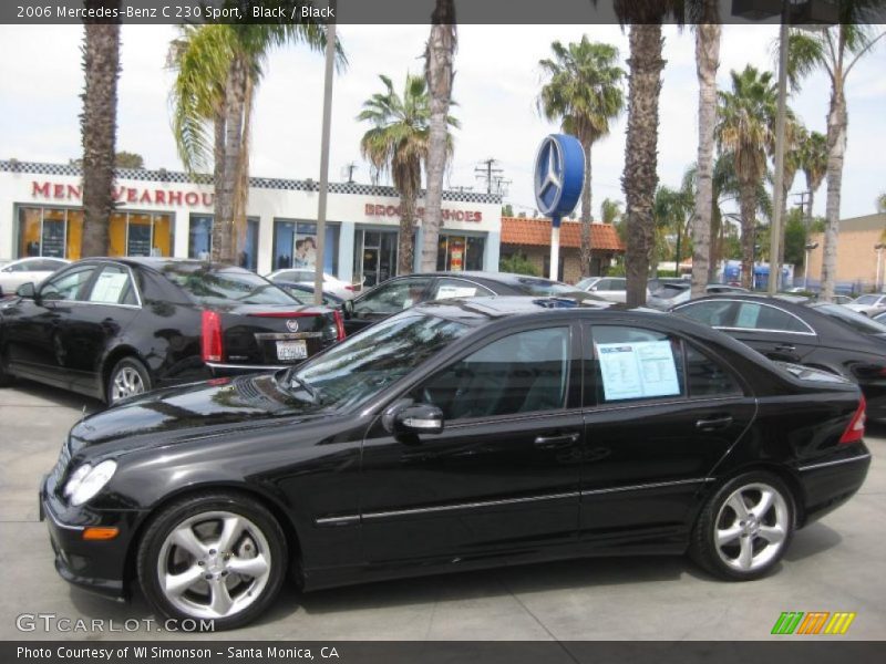 Black / Black 2006 Mercedes-Benz C 230 Sport