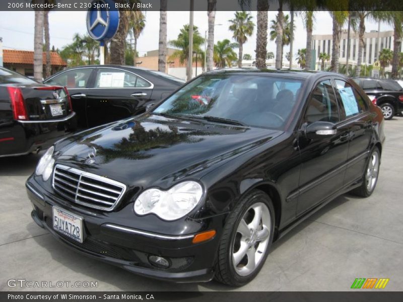 Black / Black 2006 Mercedes-Benz C 230 Sport