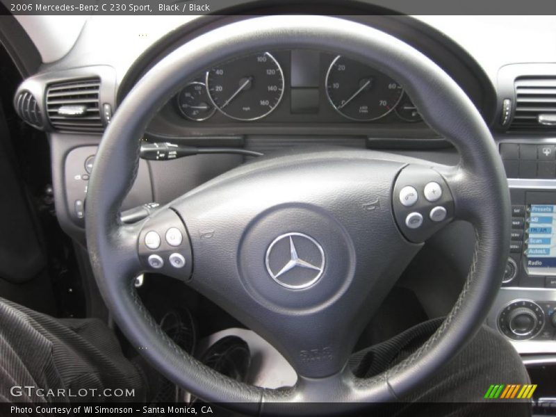 Black / Black 2006 Mercedes-Benz C 230 Sport