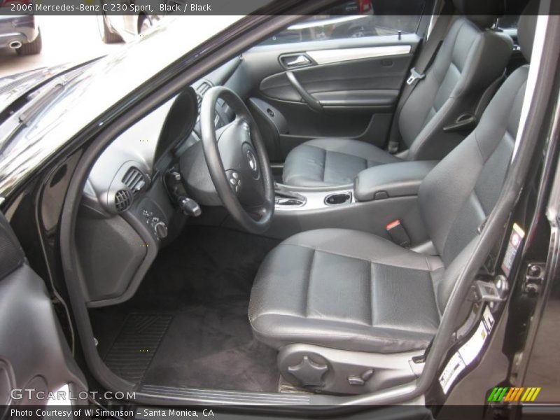 Black / Black 2006 Mercedes-Benz C 230 Sport