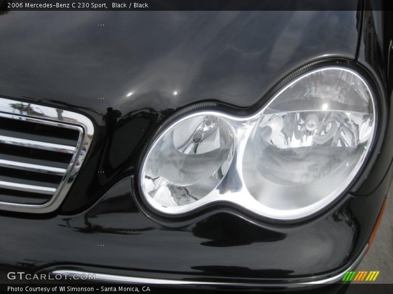 Black / Black 2006 Mercedes-Benz C 230 Sport