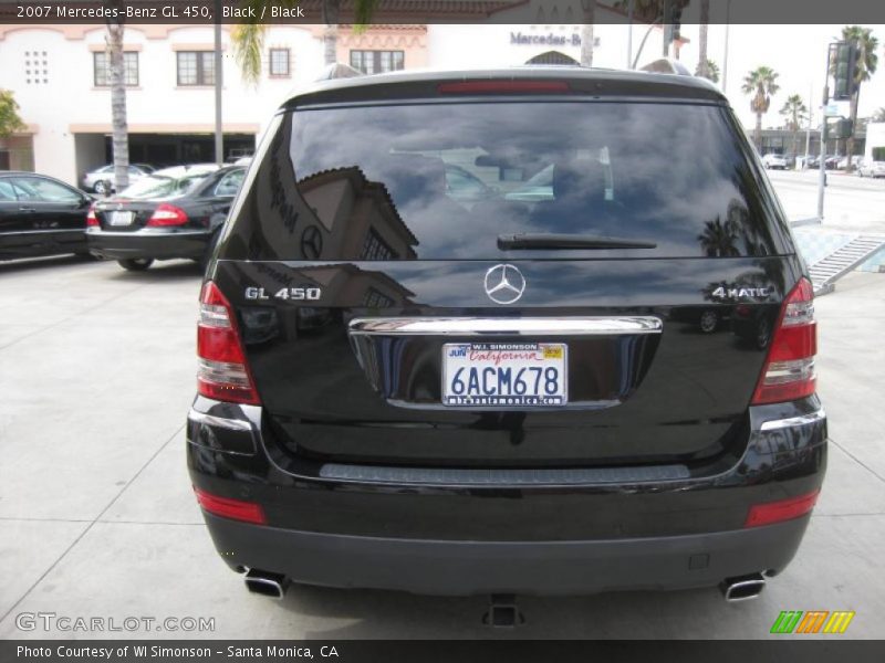 Black / Black 2007 Mercedes-Benz GL 450