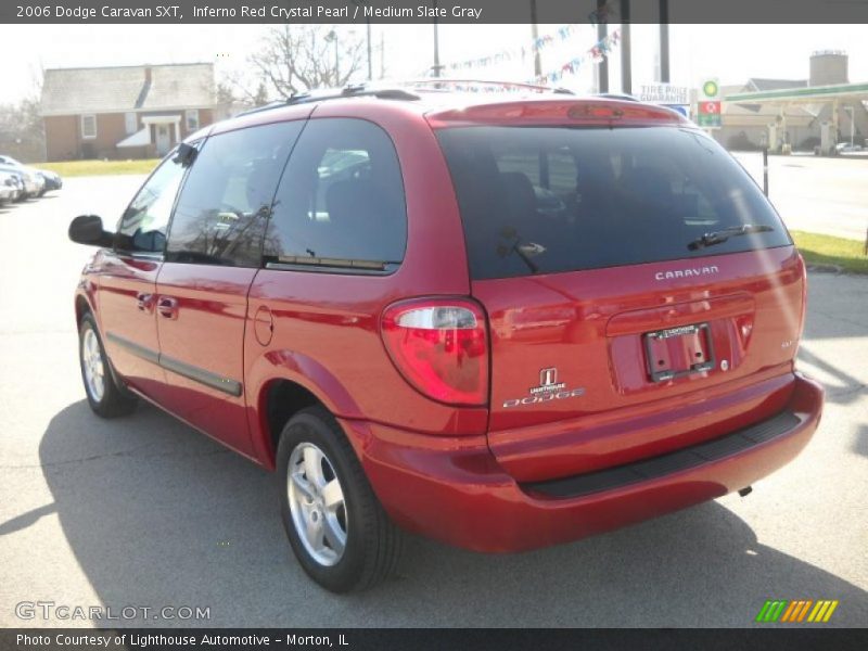 Inferno Red Crystal Pearl / Medium Slate Gray 2006 Dodge Caravan SXT