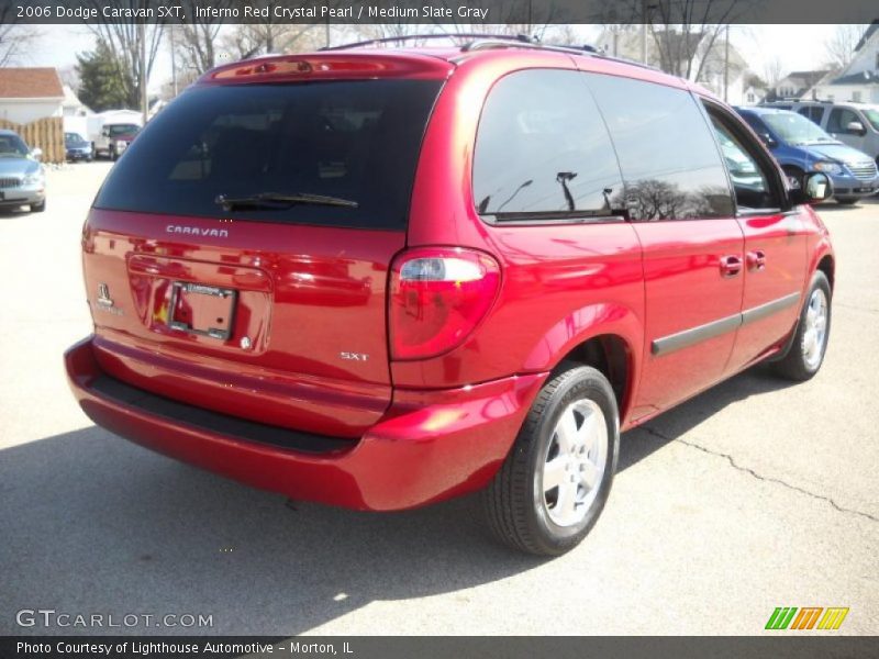 Inferno Red Crystal Pearl / Medium Slate Gray 2006 Dodge Caravan SXT