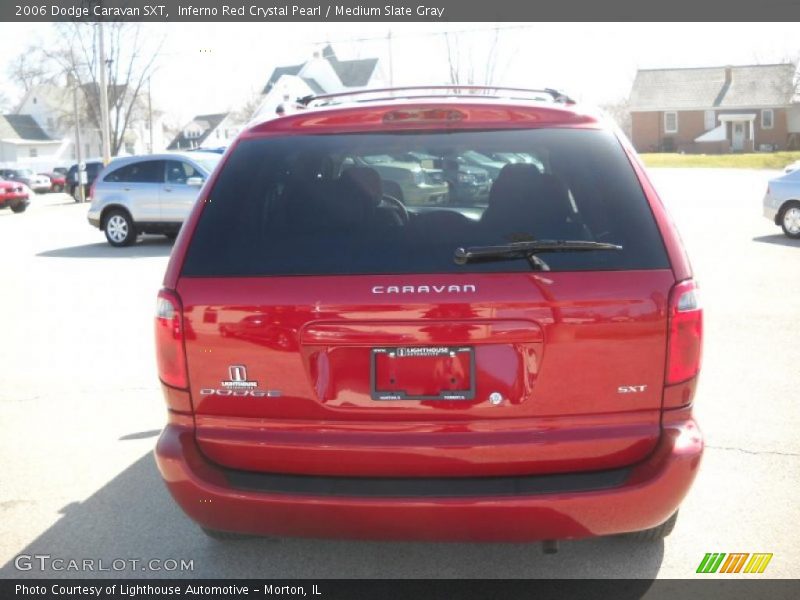 Inferno Red Crystal Pearl / Medium Slate Gray 2006 Dodge Caravan SXT