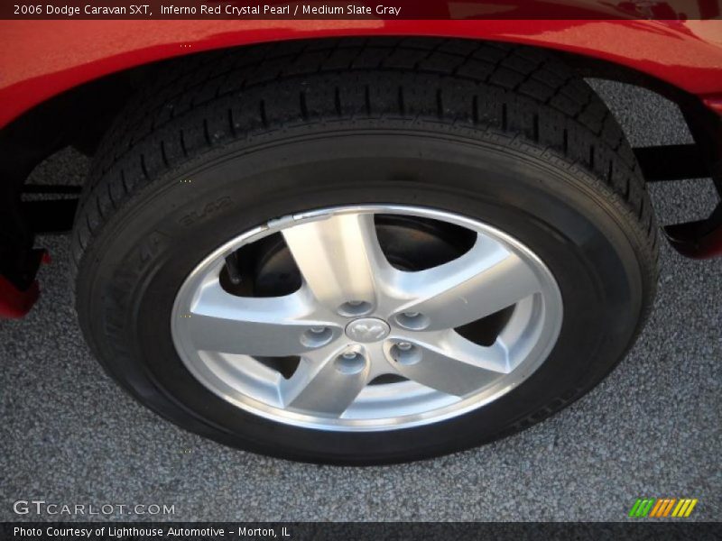 Inferno Red Crystal Pearl / Medium Slate Gray 2006 Dodge Caravan SXT