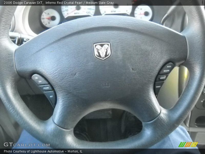 Inferno Red Crystal Pearl / Medium Slate Gray 2006 Dodge Caravan SXT